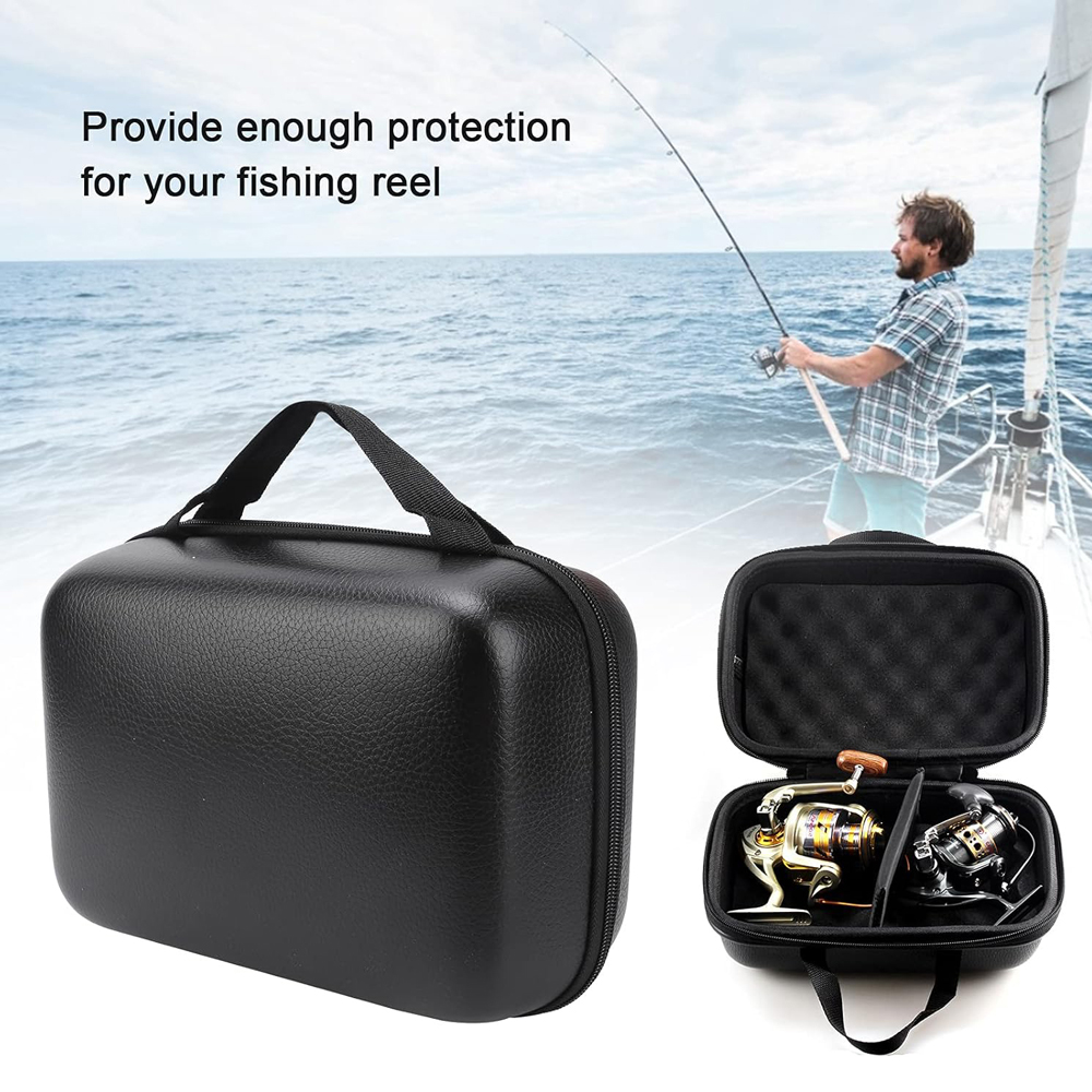 PU Hard Shell Fishing Reel Bag - Fish Finder Case recensione e prezzo