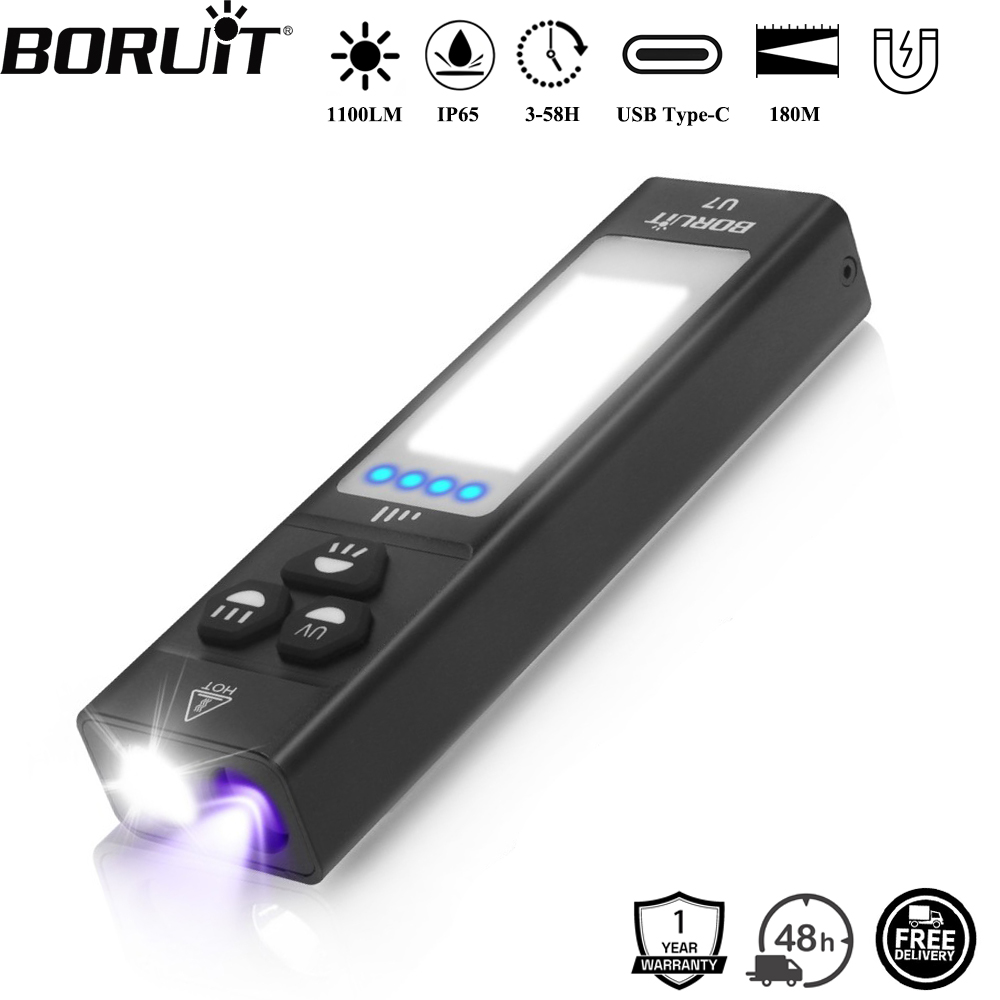 BORUiT U7 UV LED EDC Flashligh - Fishing Light recensione e prezzo
