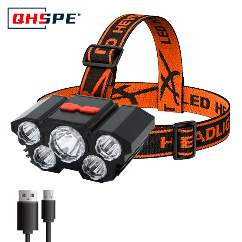 Rechargeable 5 LED Headlamp St - Fish Finder Battery recensione e prezzo