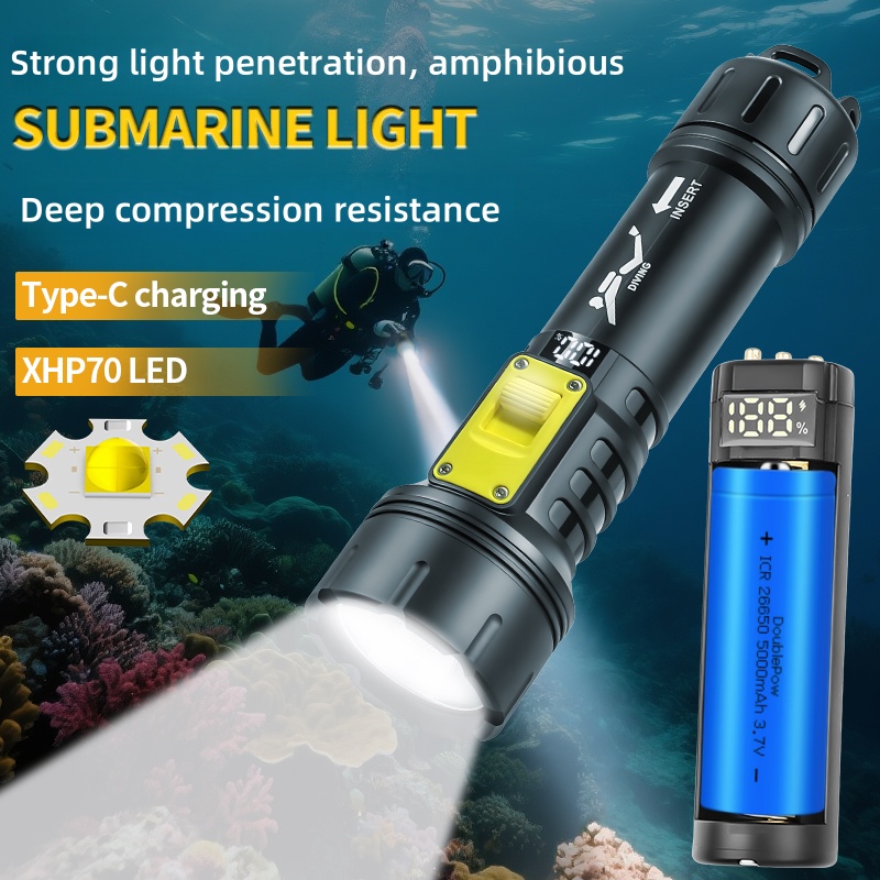 New XHP70 Diving Flashlight IP - Fishing Light recensione e prezzo