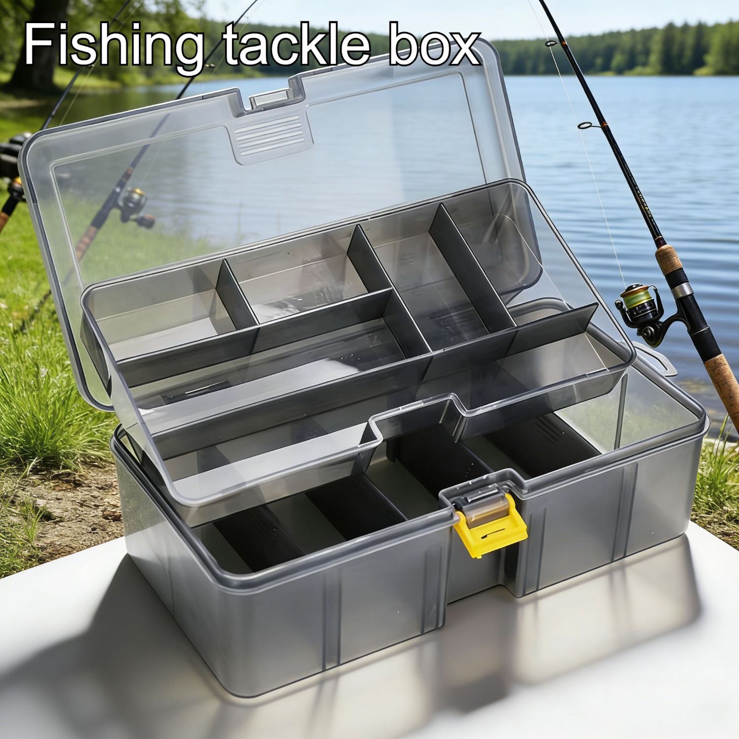 Portable double-layer transpar - Fish Finder Case recensione e prezzo